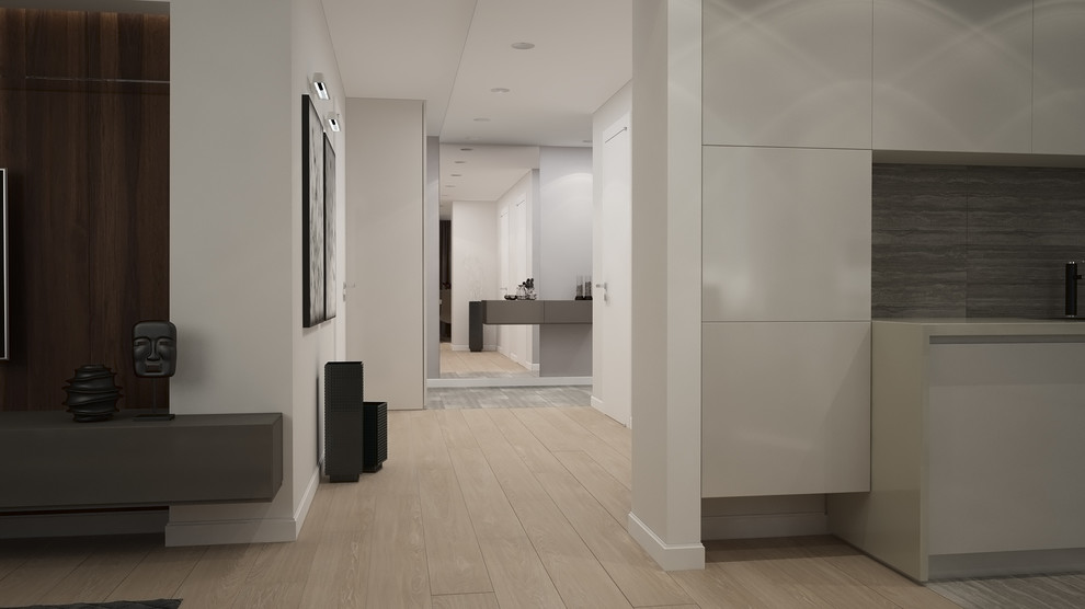 Квартира в спокойных тонах.