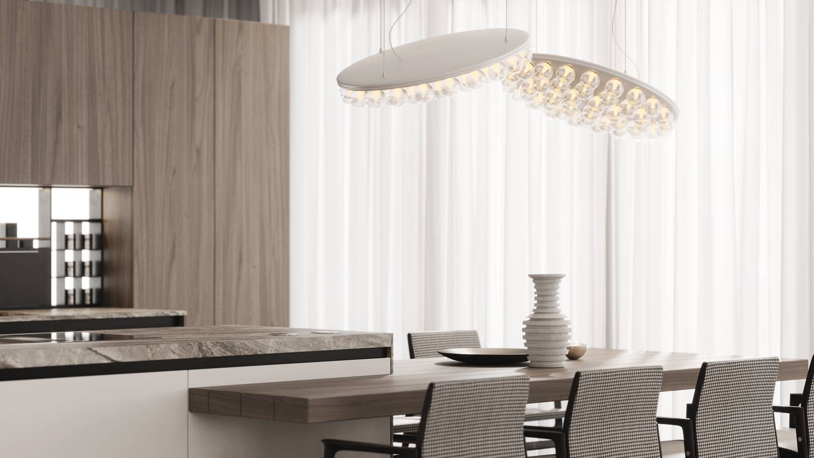 Modern megalopolis apartment