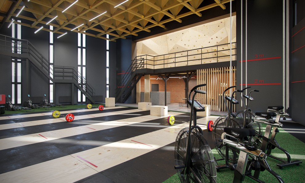 Проект интерьера спортивного клуба Black Tower Crossfit