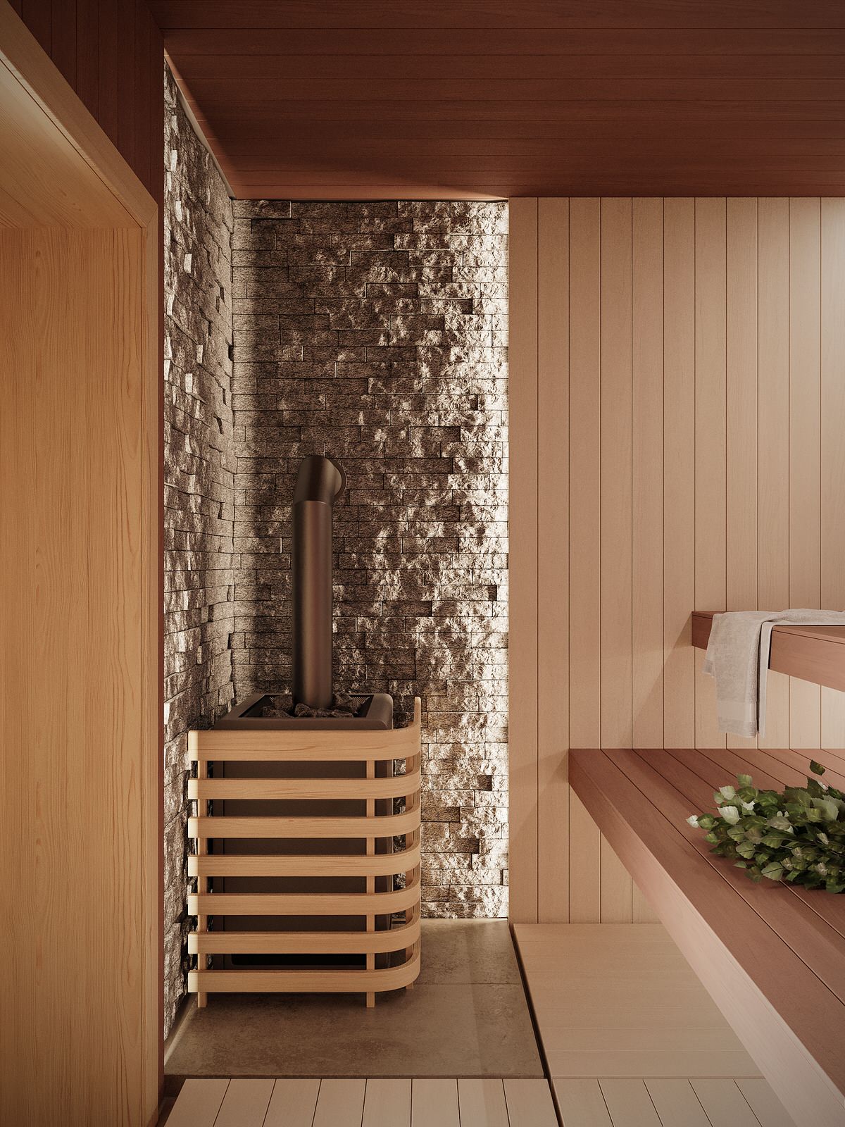 Небольшая частная баня 50 кв.м