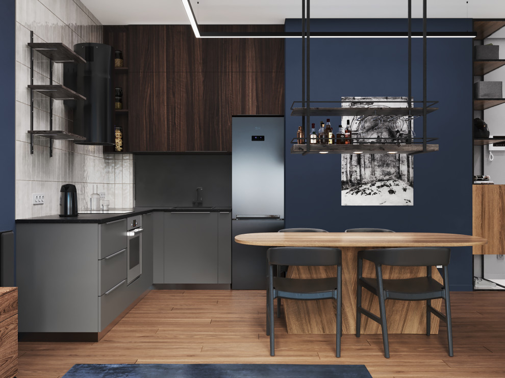 Квартира в темных тонах