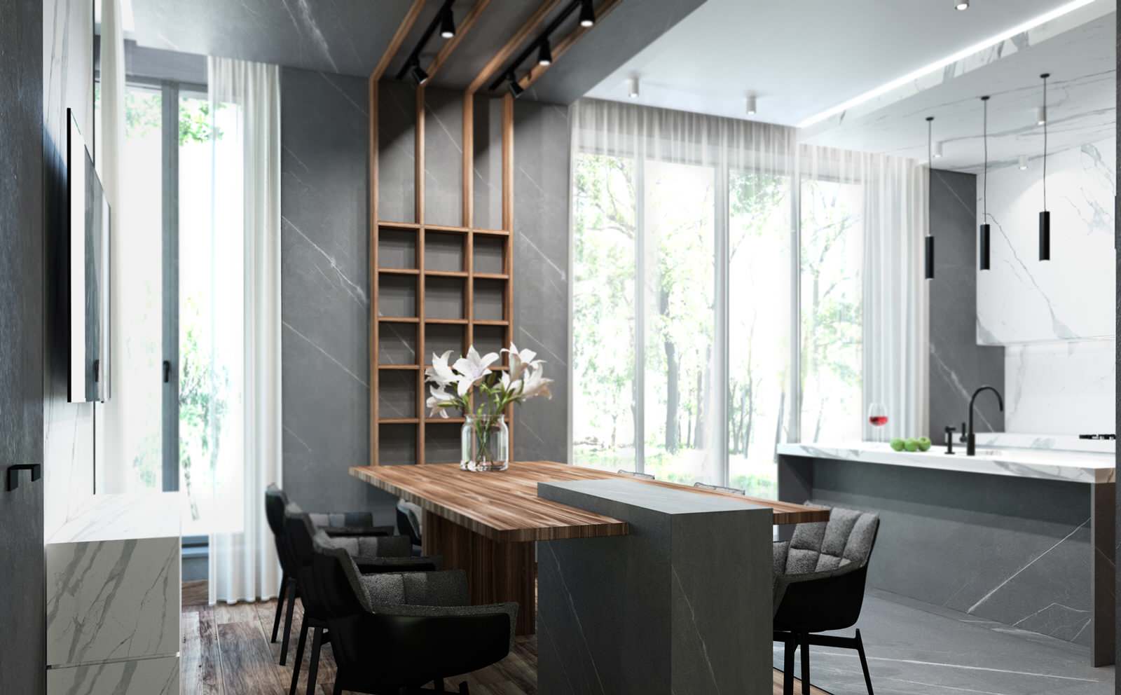 Villa in stile moderno minimalismo 2019.