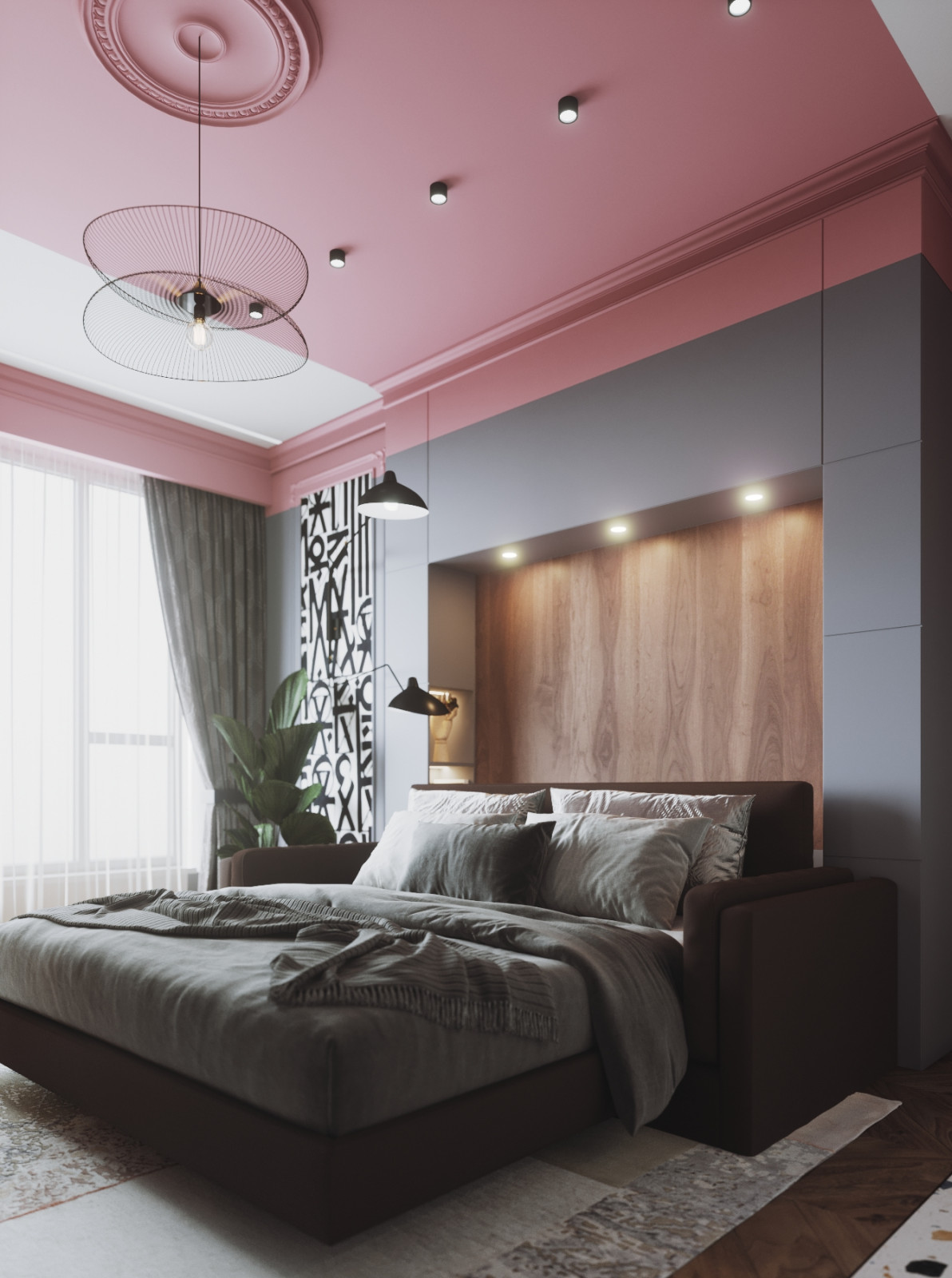 Студия в розовом цвете