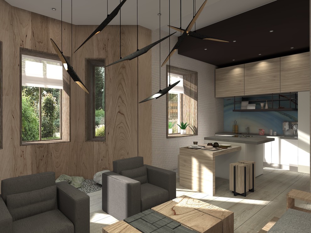 Тишина внутри. Квартира 155,7 кв м в ЖК "Полянка-44"