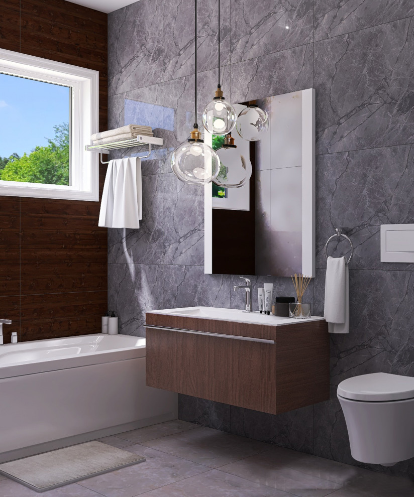 Ванная комната в загородном доме