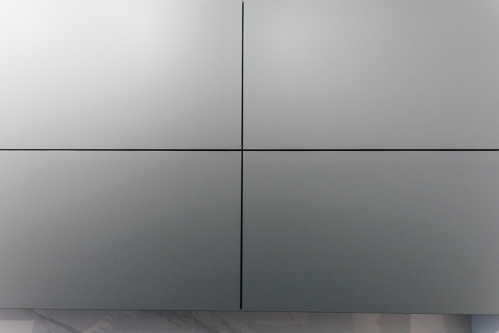 Угловая кухня с фасадами Fenix