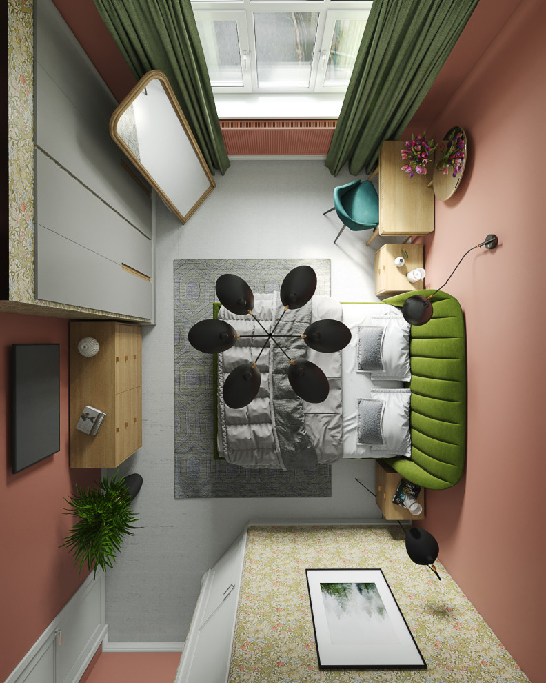 Обложка проекта: Bedroom for a web-designer in a detached house