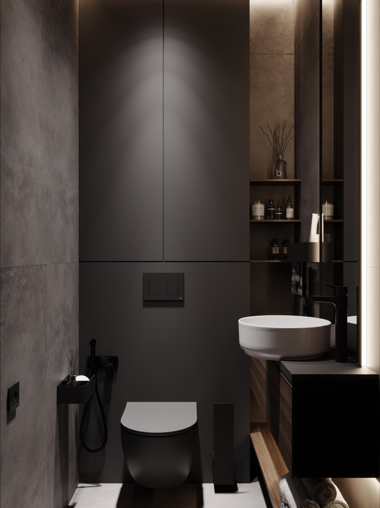 Брутальный современный интерьер, ЖК Румянцево Парк