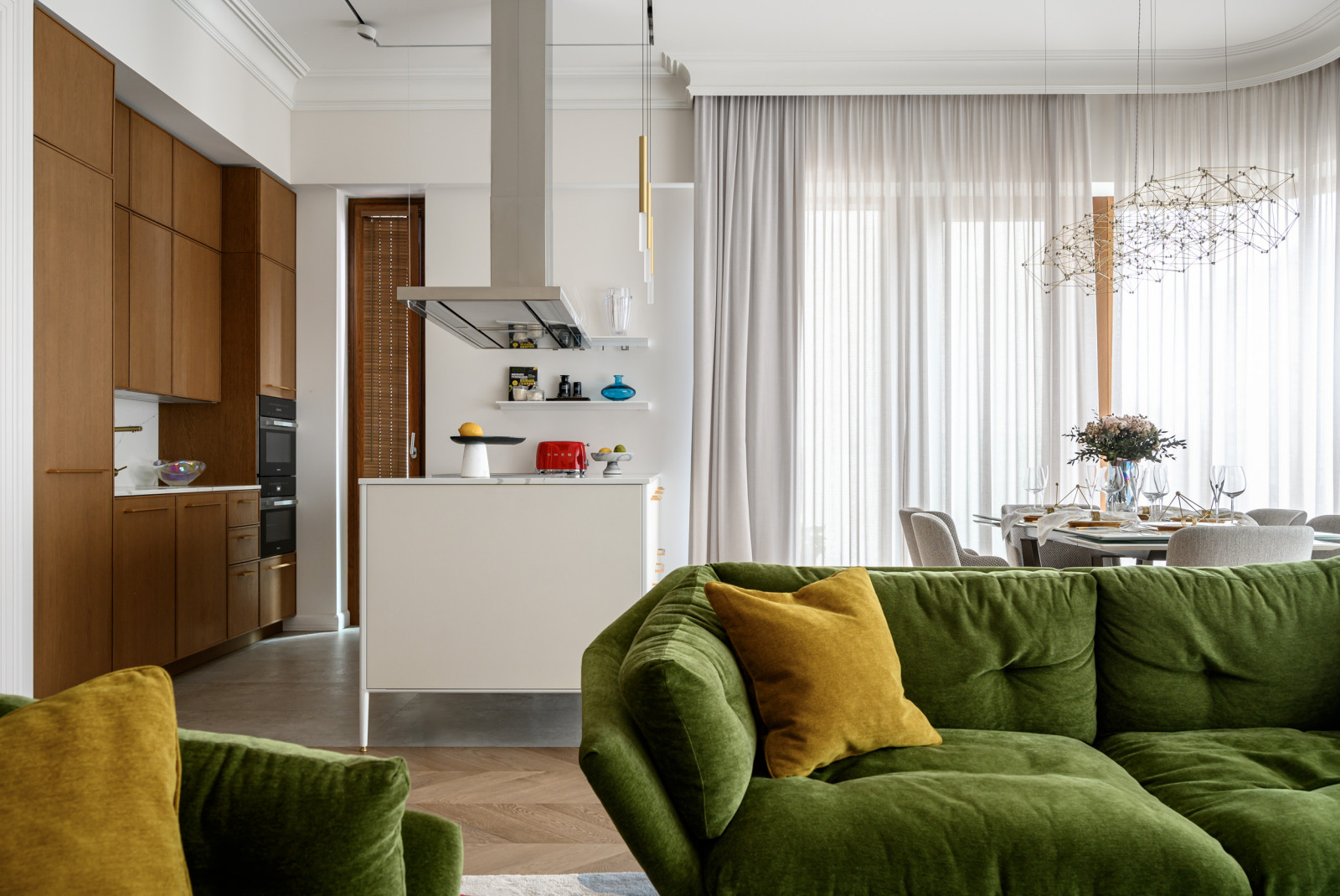 Фотосъемка реализованного дизайн-проекта в ЖК «САДОВЫЕ КВАРТАЛЫ»