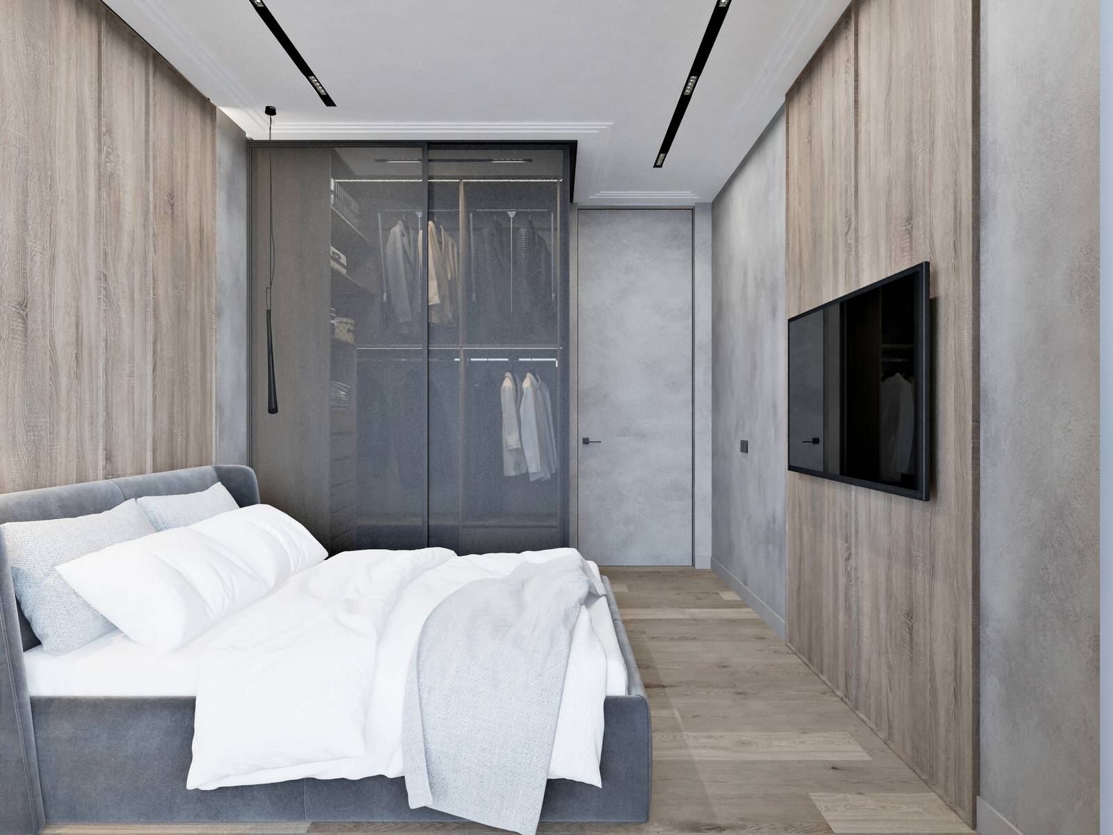 Минимализм для молодой семьи в ЖК Wellton Towers, г. Москва