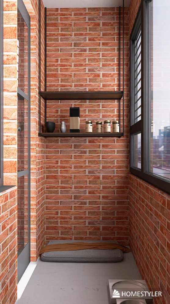 Однокомнатная квартира в стиле Industrial для режиссера с большим псом