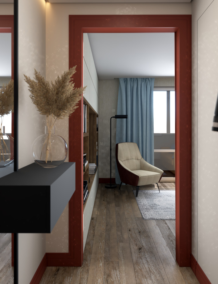 Обложка проекта: Яркая терракотовая линия