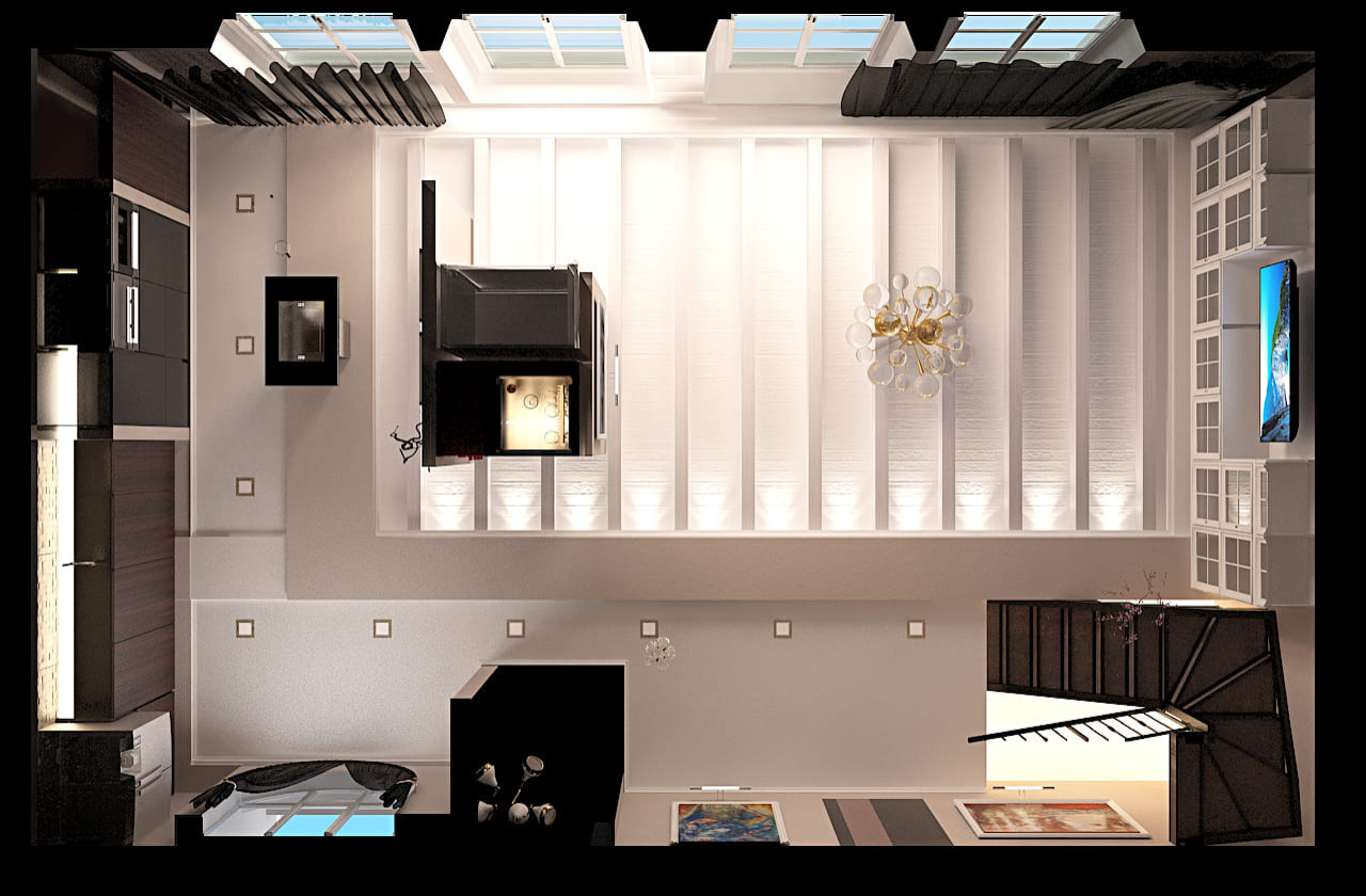 Двухэтажная квартира. Милан, Италия