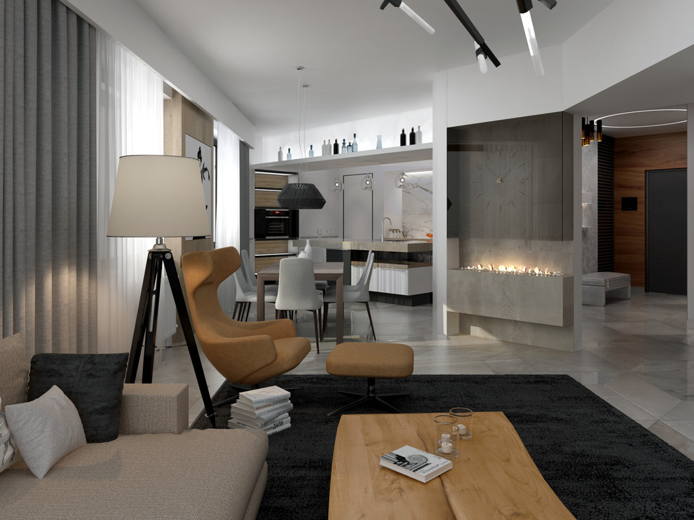 Обложка проекта: Дизайн-проект трехкомнатной квартиры в современном стиле г.Иркутск