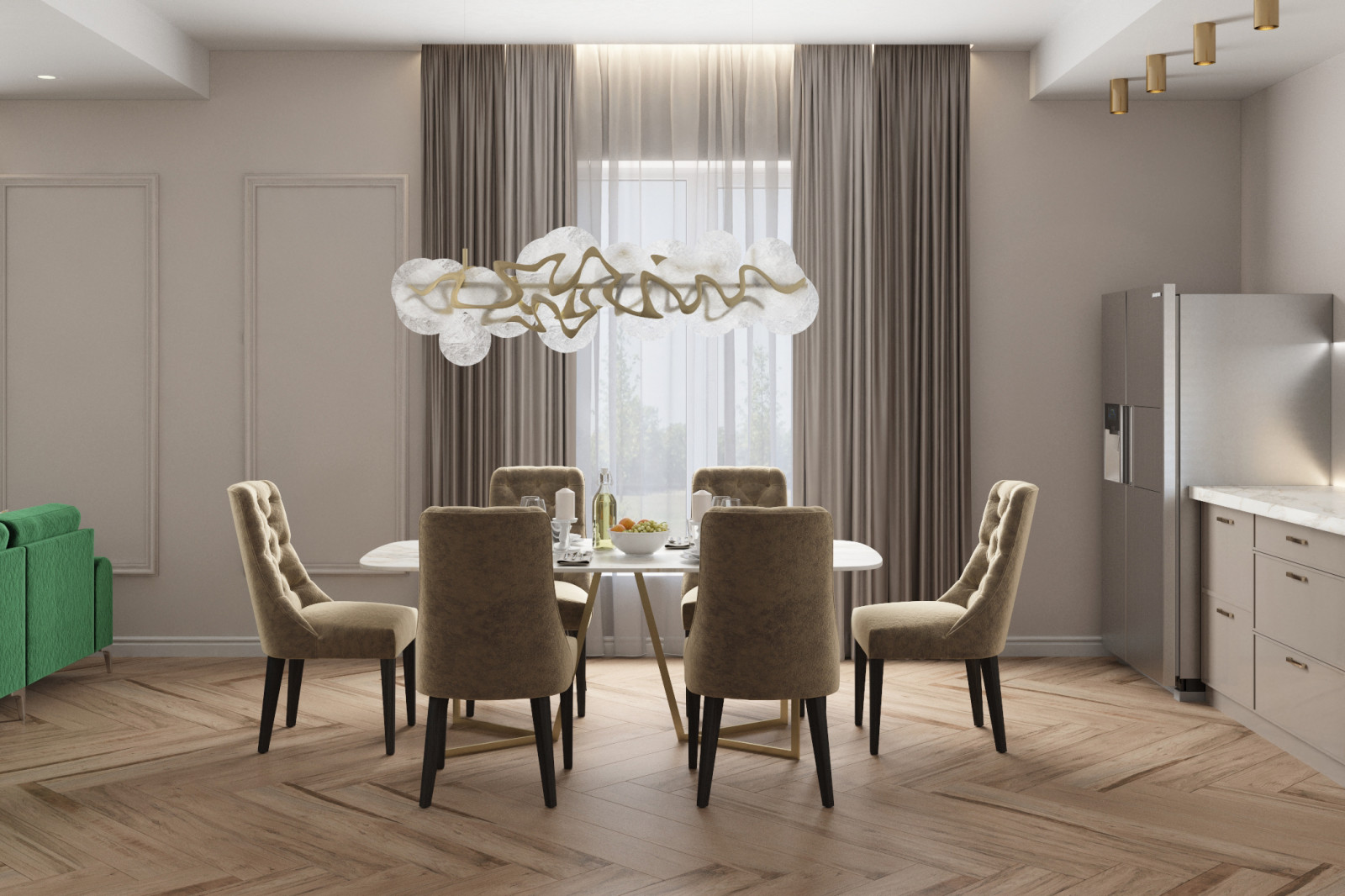 Проект первого этажа дома в Токсово для молодой семьи