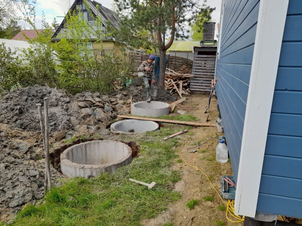 Септик 2+2+1 с подводкой к дому