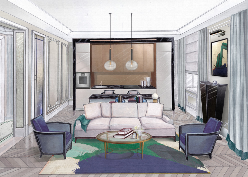 Иллюстрации к дизайн-проекту студии Полины Пидцан