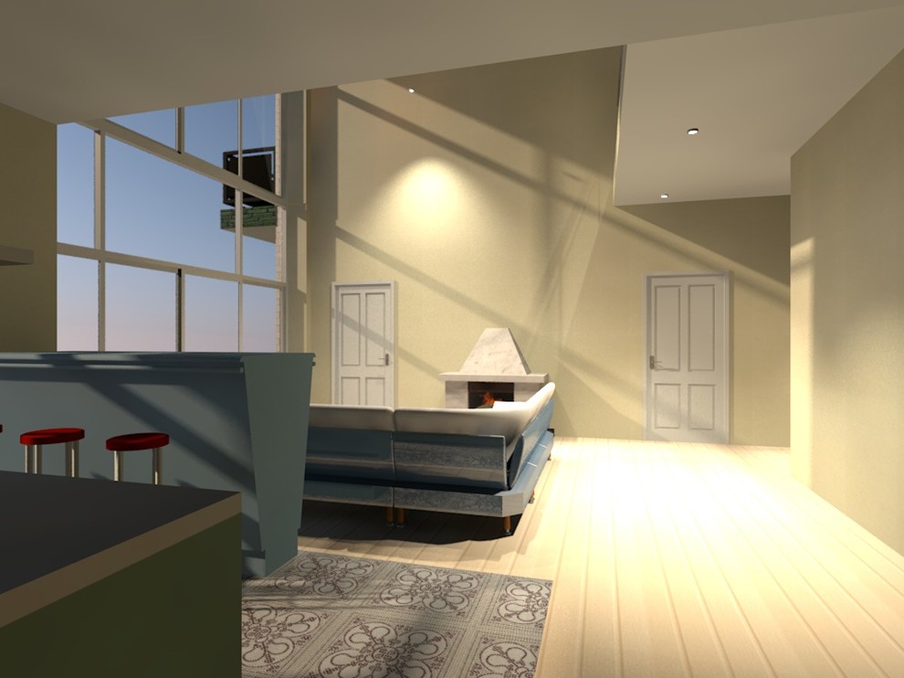 18-080 Трехэтажный жилой дом с башней и террасой под крышей