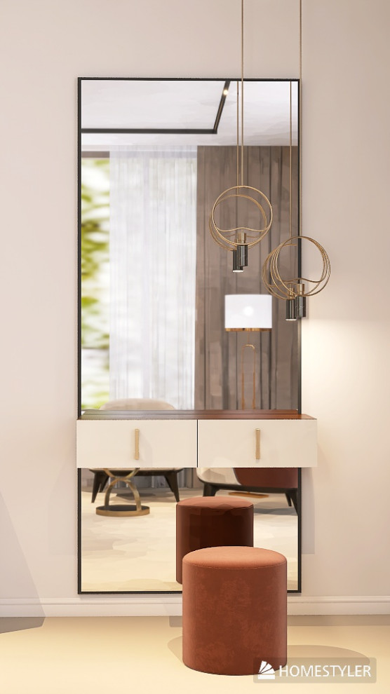 Мастер спальня в современном стиле с элементами Ар-Деко