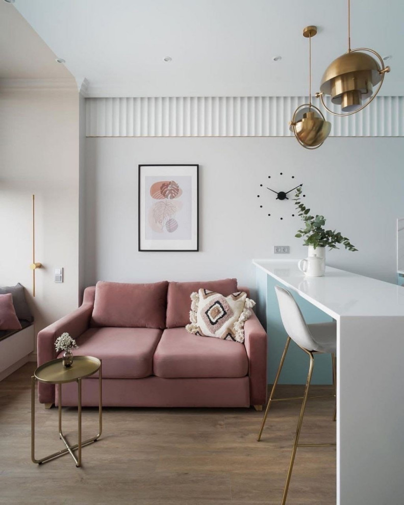 Студия в нежных тонах