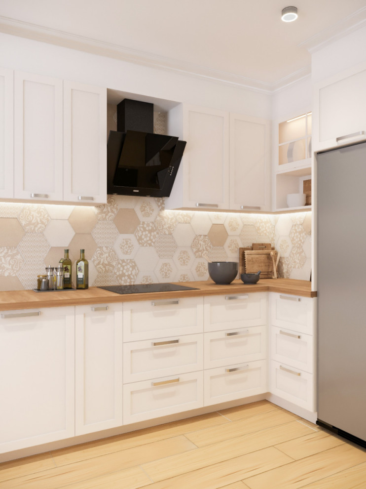 Светлая уютная кухня