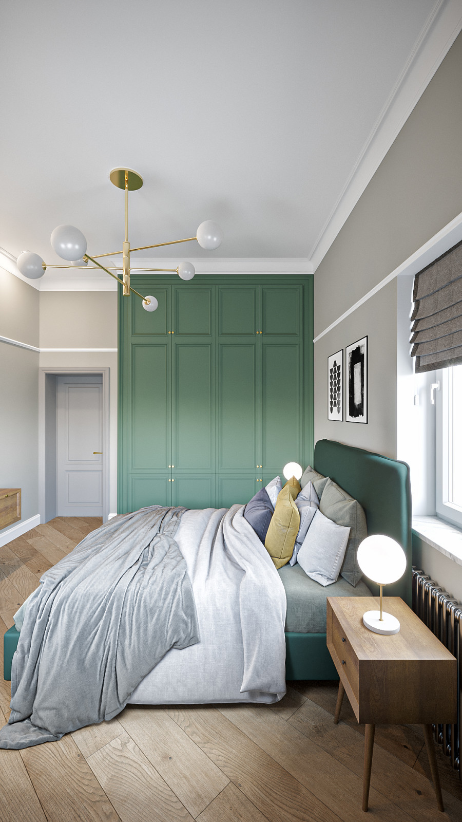 Дом  с яркими акцентами 120м