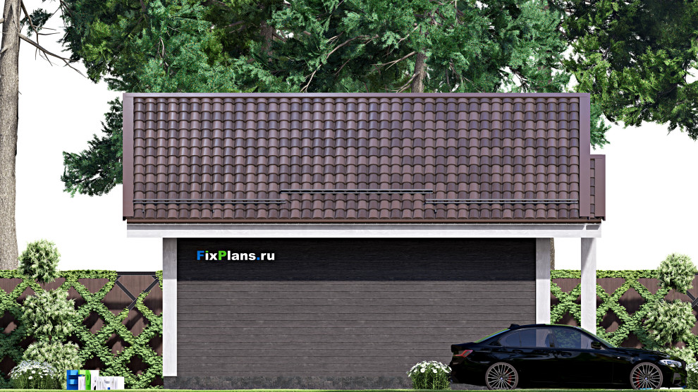 Проект одноэтажного дома 9х7м S36м2 F-15479