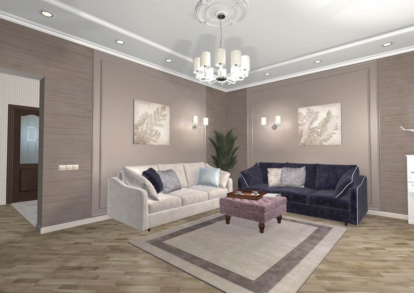 Гостиная "какао со сливками" ()