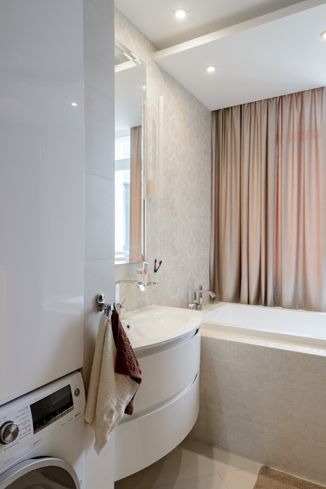 Трехкомнатная квартира-студия в современном стиле