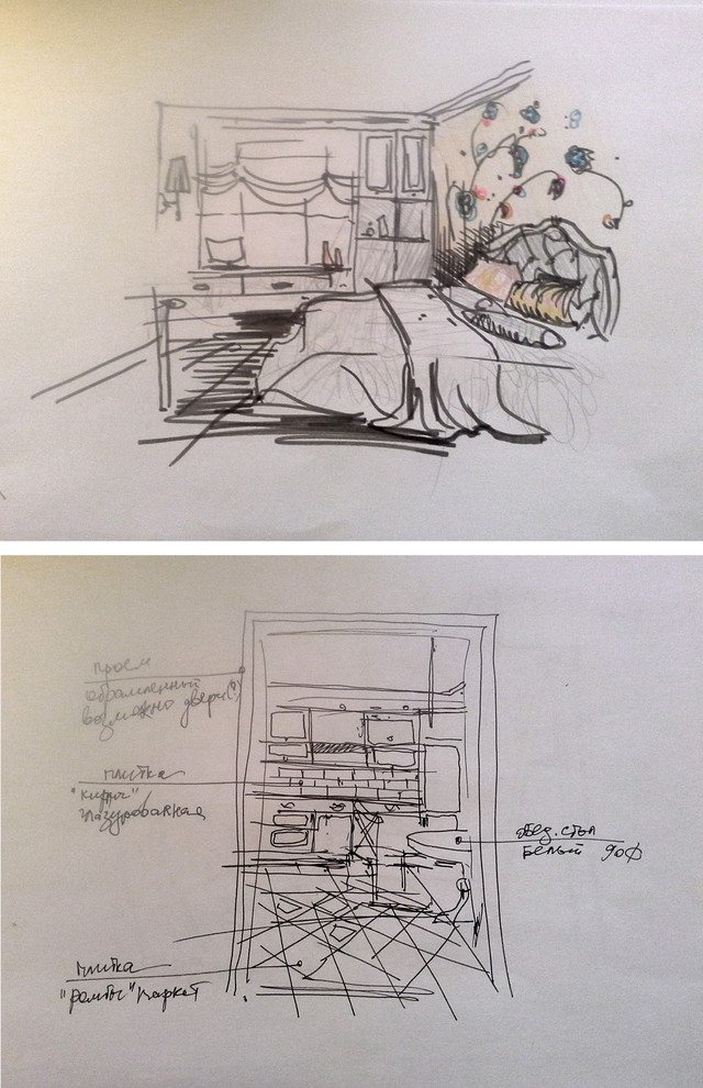 Предпроект(эскизы,коллажи)