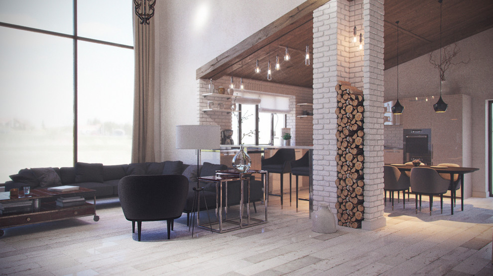 Обложка проекта: Гостиная в скандинавском стиле