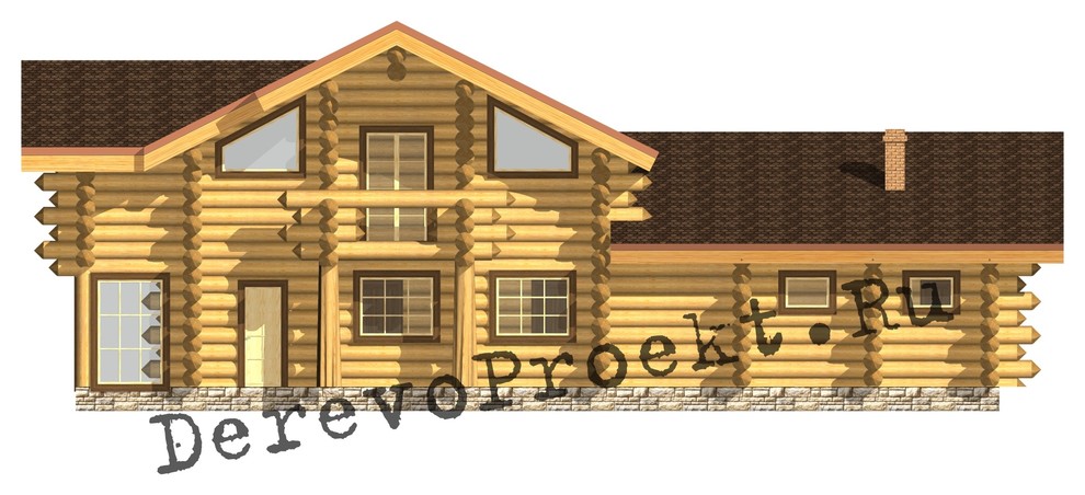 Баня Романа - рубленое бревно 380-420мм