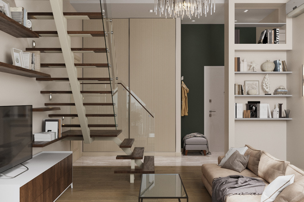 Яркая просторная гостиная