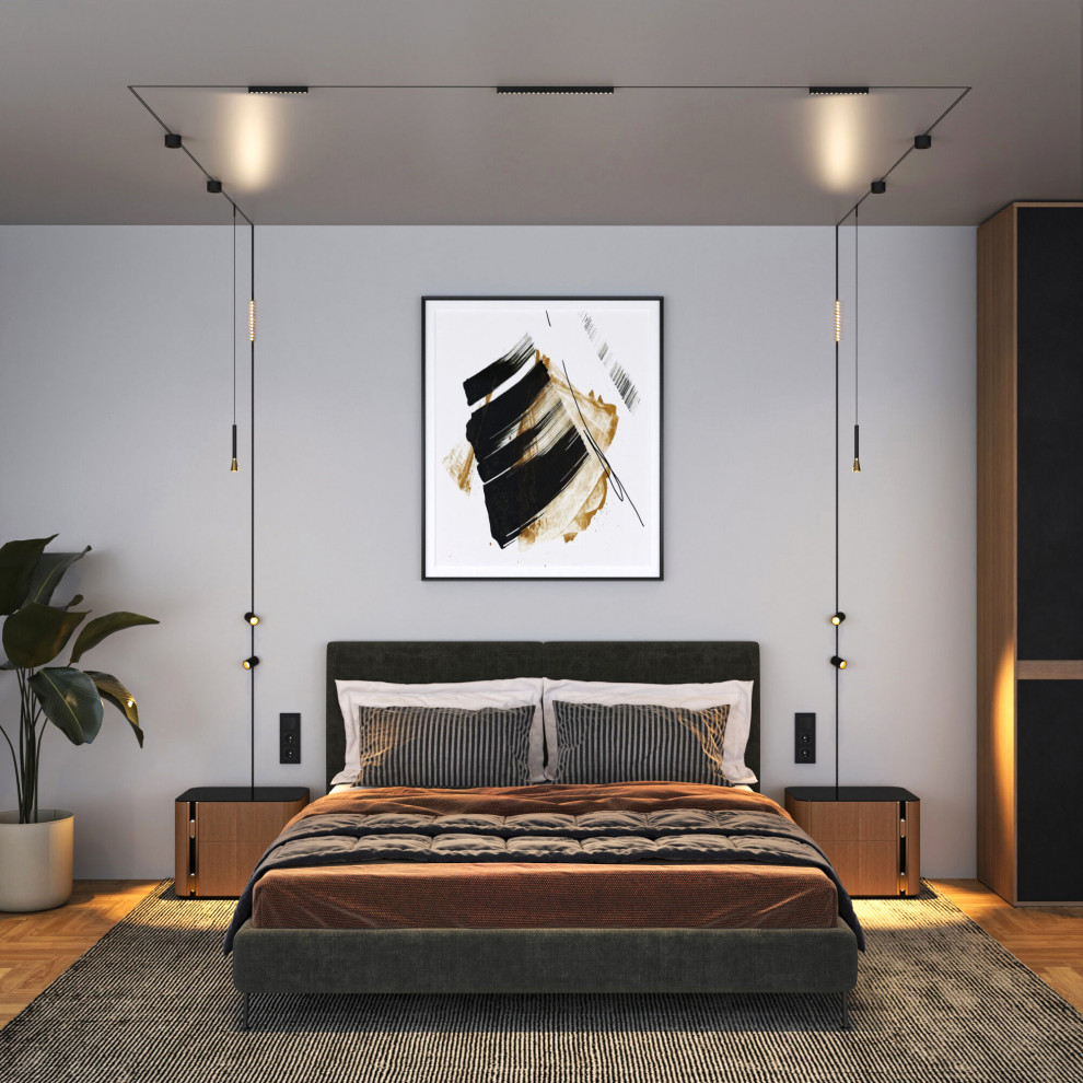 Mini Magnetic Трековый светильник 10W 3000K черный