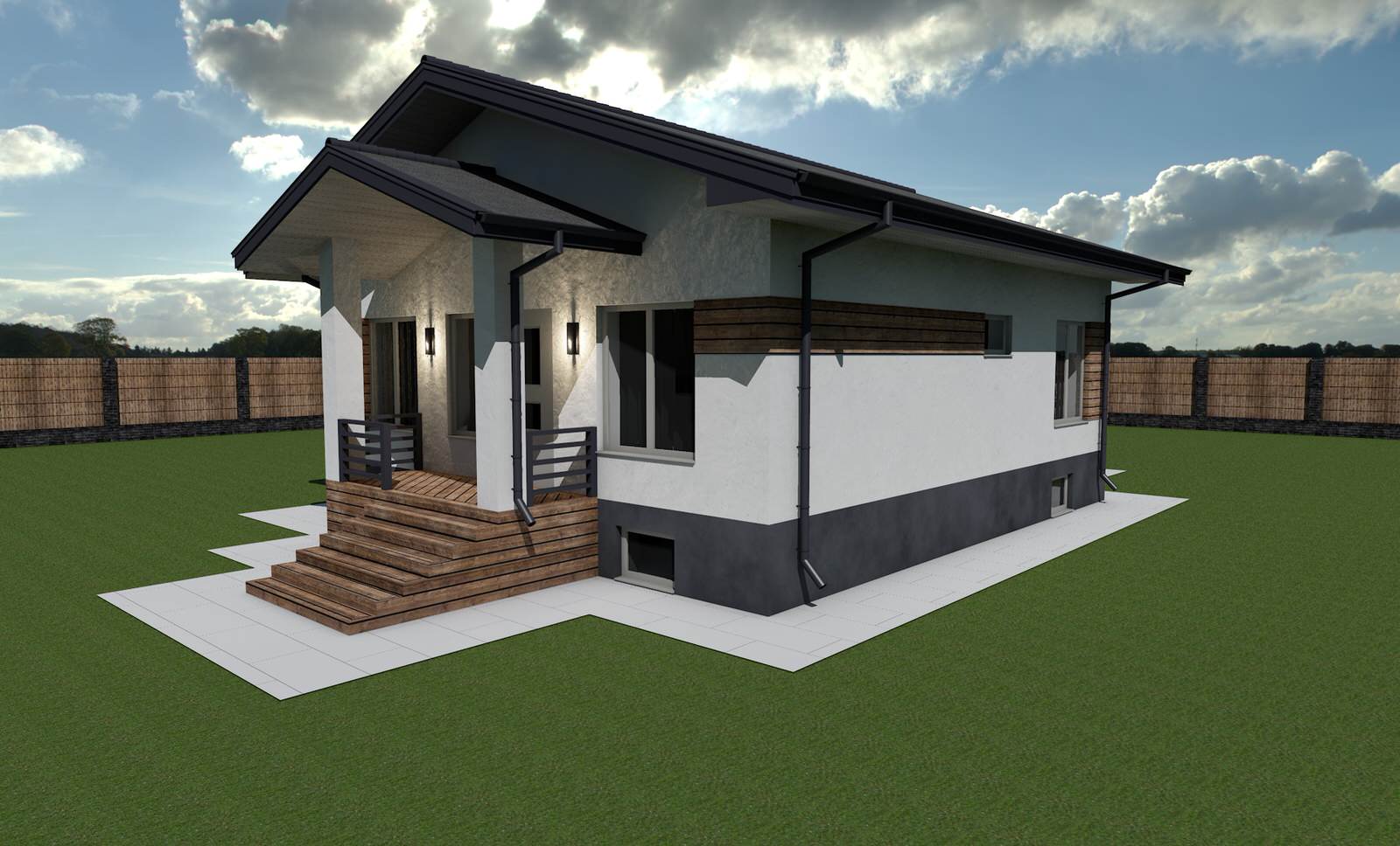 Дизайн-проект экстерьера дома 3