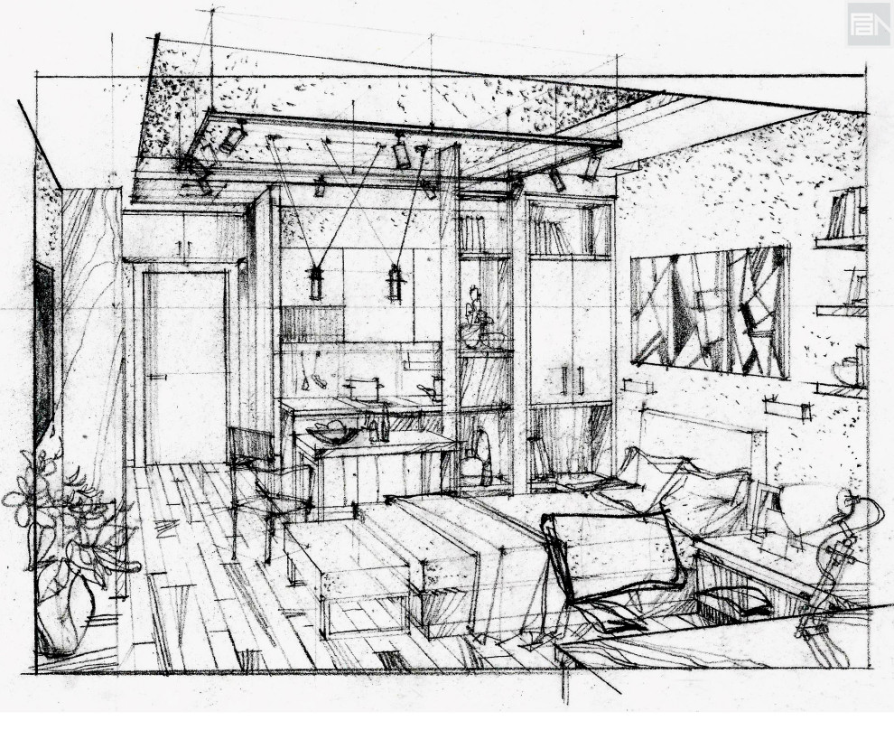 Дизайн-проект квартиры-студии в ЖК Лайнер