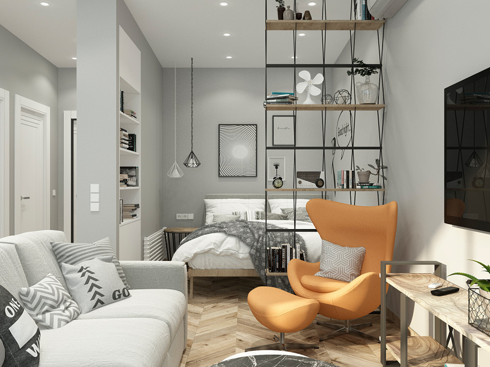 Обложка проекта: Современная студия для парня