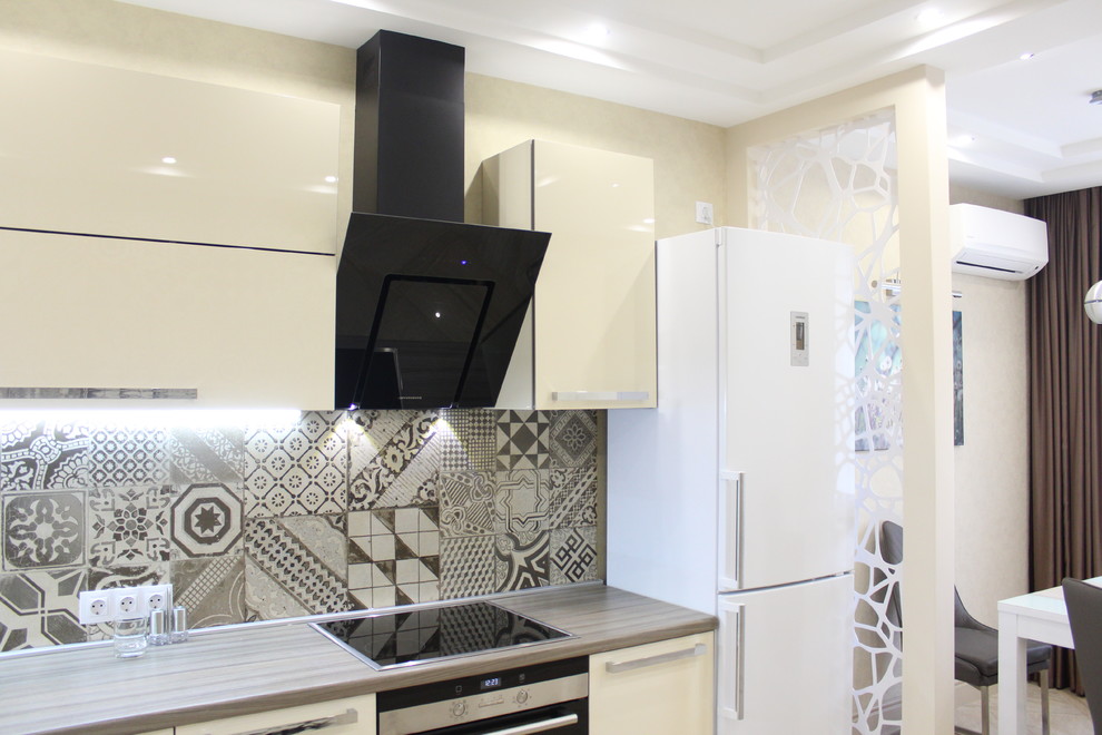 Реализованный проект Кухня-Столовая 17,5 кв.м в современной квартире