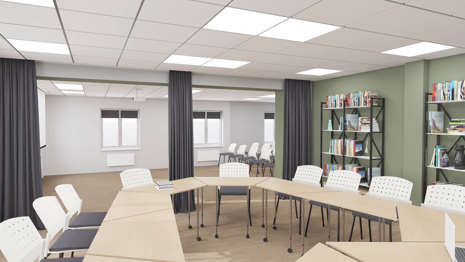 Общие пространства Областного центра профилактики и реабилитации в г. Тюмень