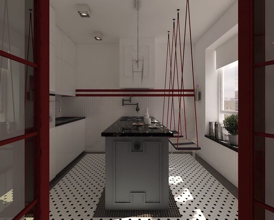 Обложка проекта: квартира на Ленинском проспекте (визуализации)