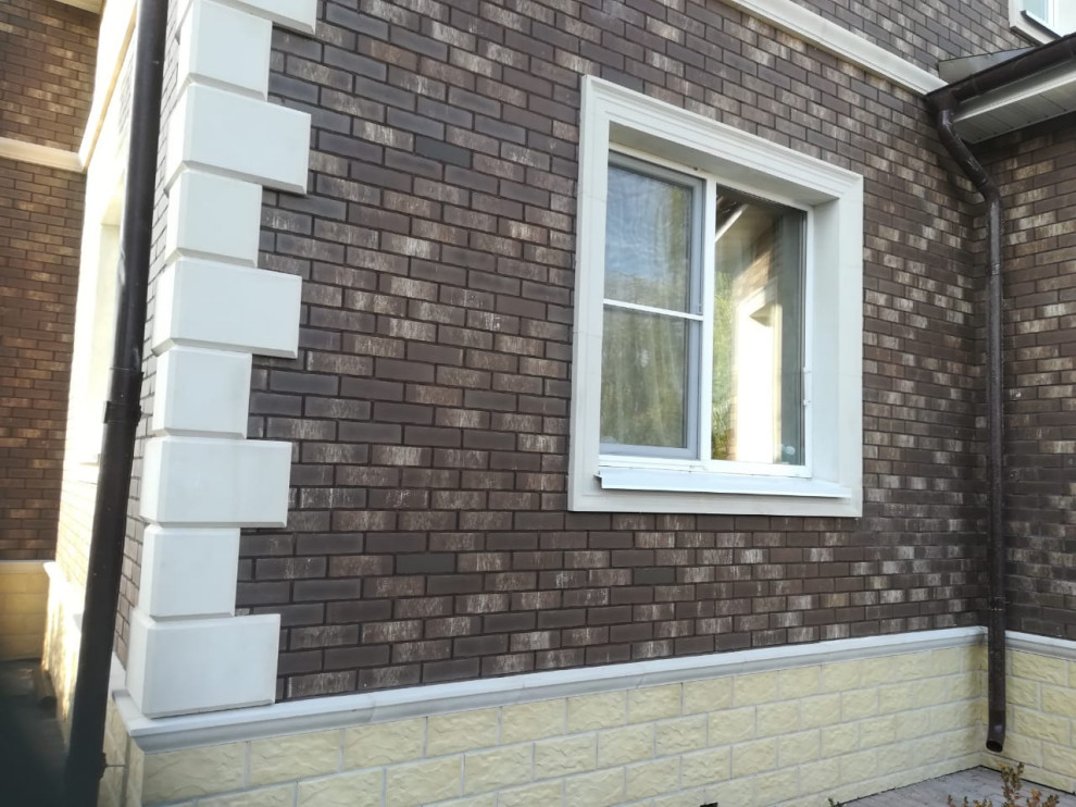 Облицовка фасада существующего дома. 2019 год