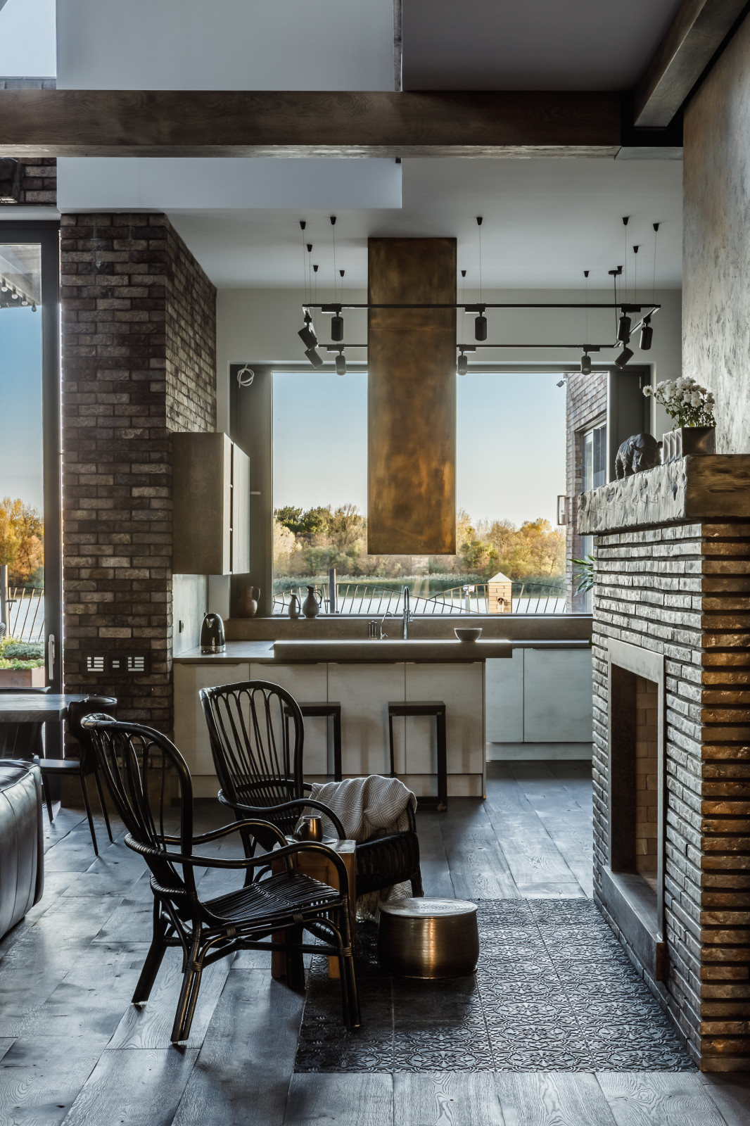 Обложка проекта: Кухня-гостиная в стиле loft в проекте салона nobilia г. Ростов-на-Дону