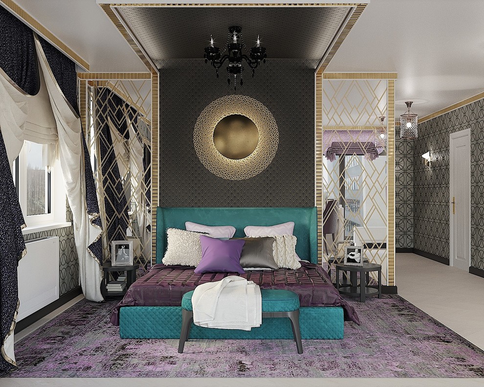Спальня в стиле ар-деко ЖК Мегаполис г. Нижний Новгород