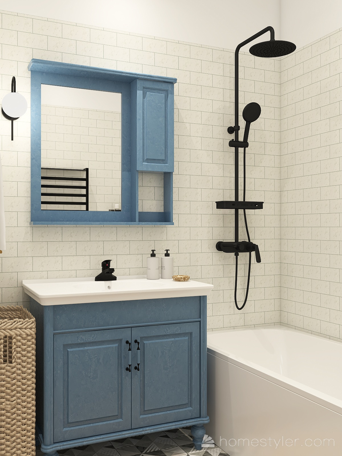 Санузел в средиземноморском стиле