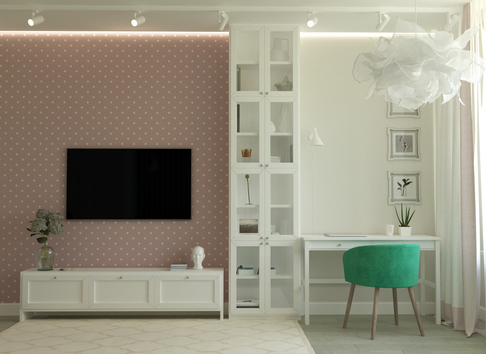 Квартира в оттенках серого и зеленого