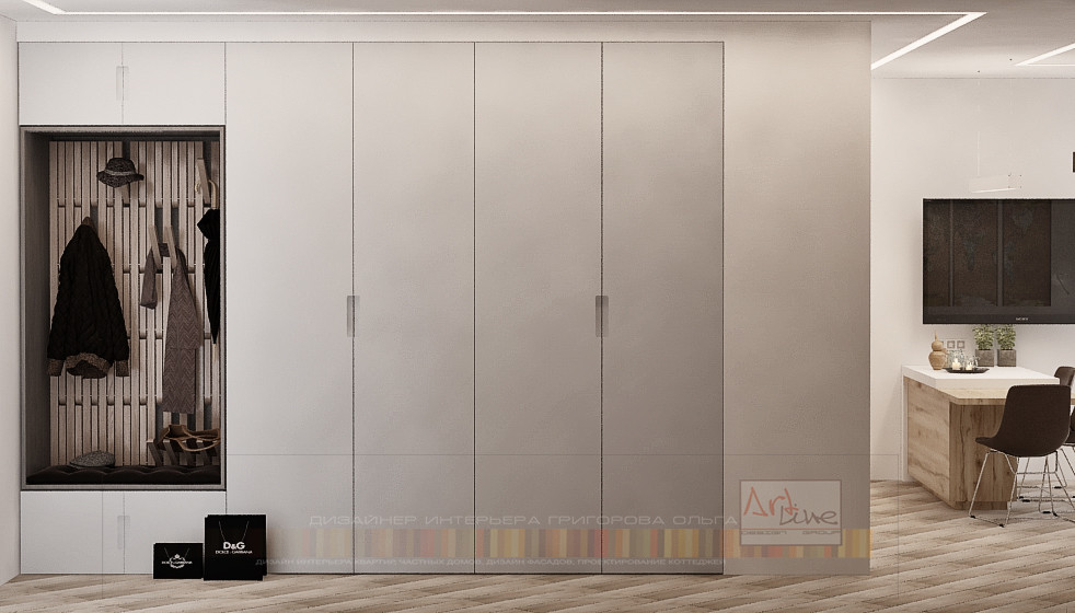 Дизайн интерьера квартиры в ЖК "Вертикаль" г. Пенза