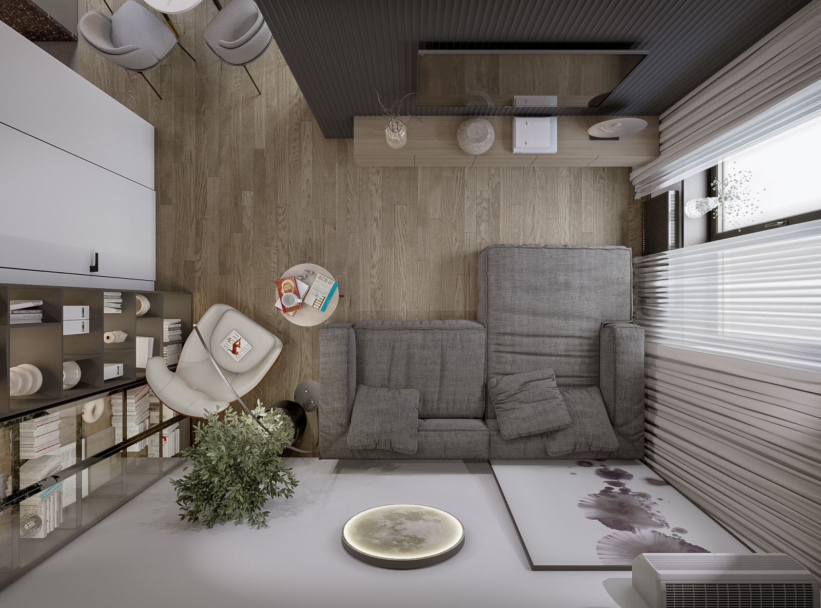 Квартира в современном стиле с элементами Лофт