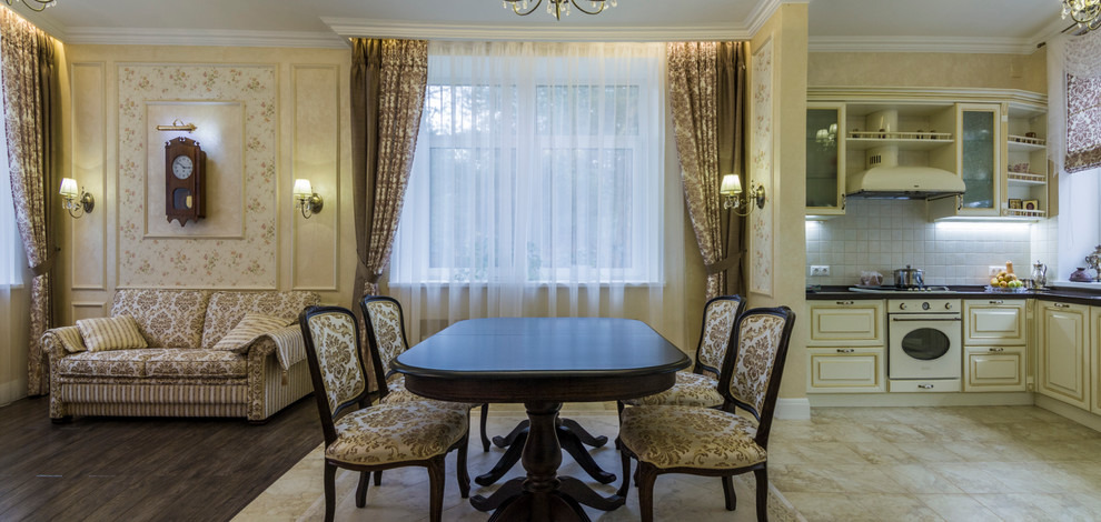 Идея зонирования. Кухня и обеденная зона.
