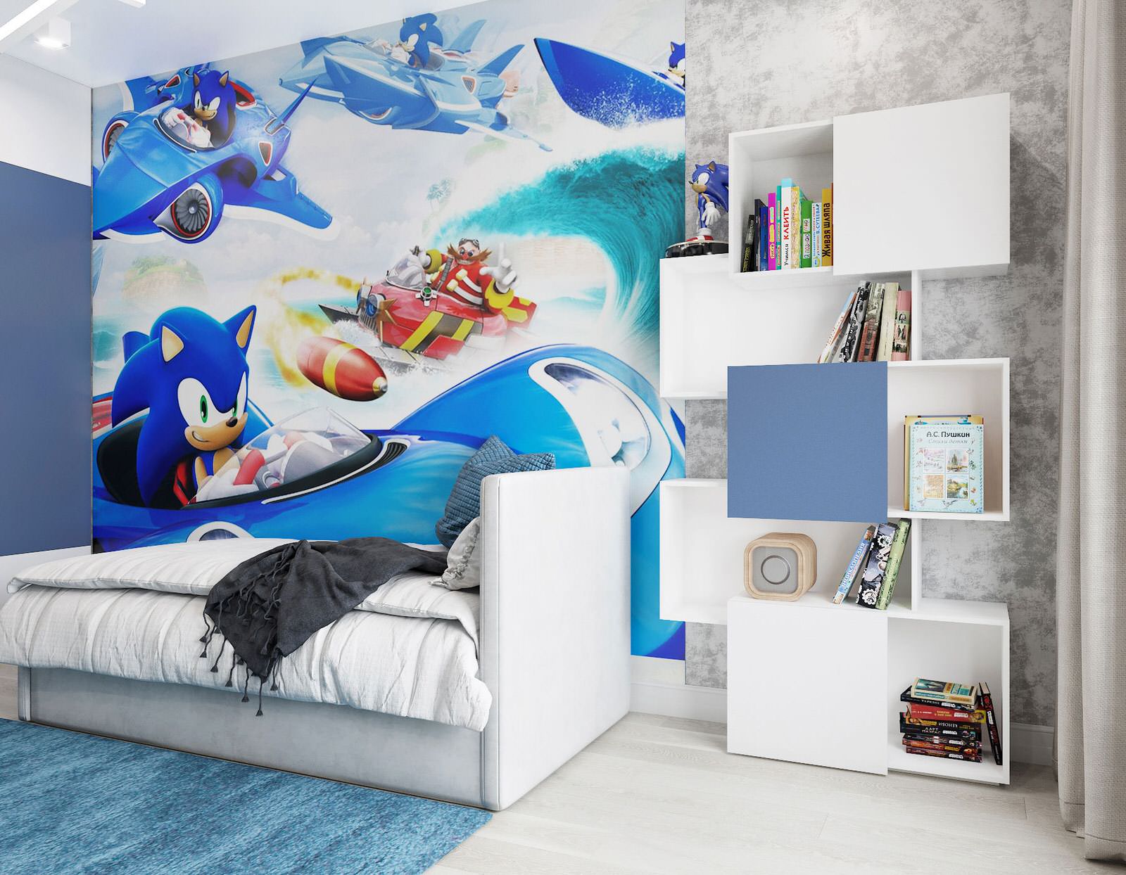 Итоговая визуализация проекта интерьера трёхкомнатной квартиры