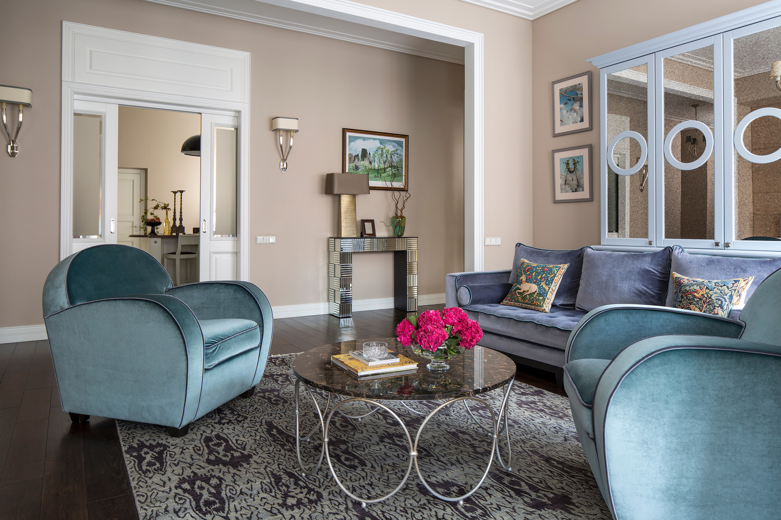 Современный интерьер в старинном доме, 145 кв.м.